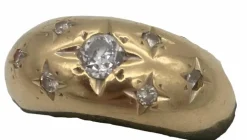 Bague Jonc or jaune & diamants