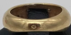 Bague Jonc or jaune & diamants