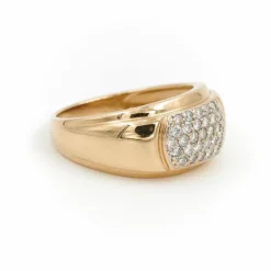 Bague Jonc Or jaune Diamant