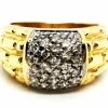 Bague Jonc Or jaune Diamant