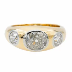 Bague Jonc Or jaune Diamant