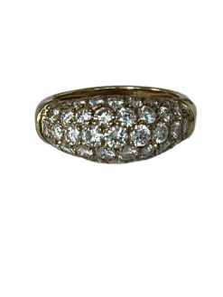 Bague Jonc Or Jaune Diamants