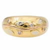 Bague Jonc Or jaune Diamant