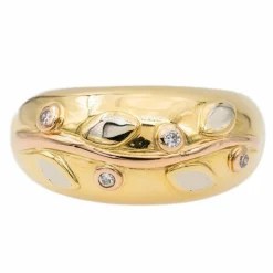 Bague Jonc Or jaune Diamant