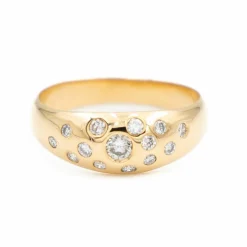 Bague Jonc Or jaune Diamant