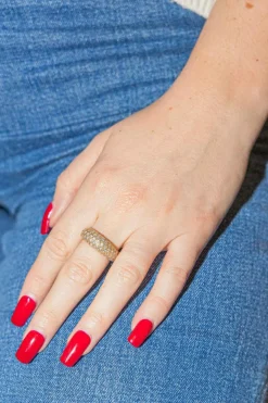 Bague Jonc Or jaune Diamant