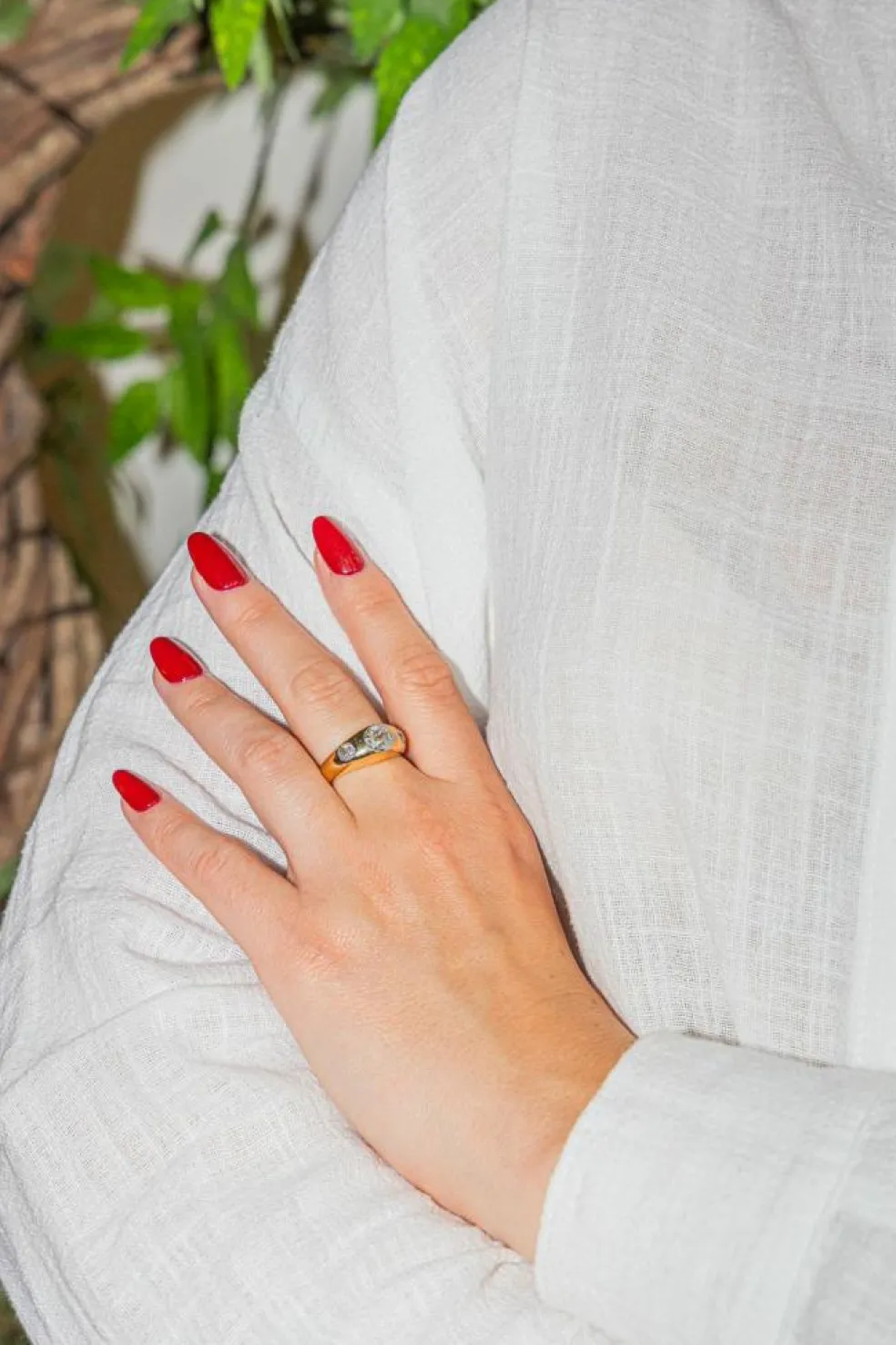 Bague Jonc Or jaune Diamant