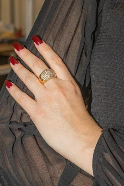 Bague Jonc Or jaune Diamant