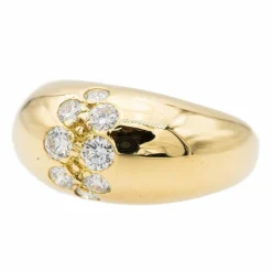 Bague Jonc Or jaune Diamant