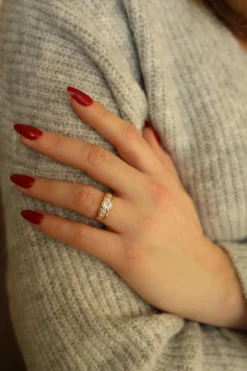 Bague Jonc Or jaune Diamant