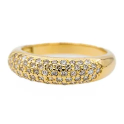 Bague Jonc Or jaune Diamant