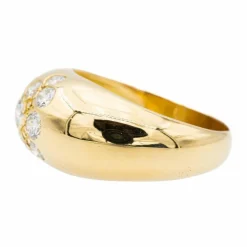 Bague Jonc Or jaune Diamant