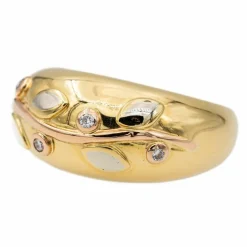 Bague Jonc Or jaune Diamant