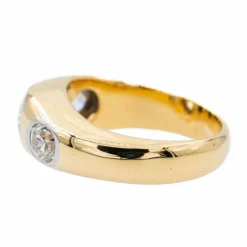 Bague Jonc Or jaune Diamant
