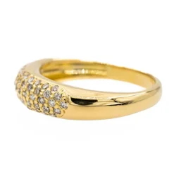 Bague Jonc Or jaune Diamant
