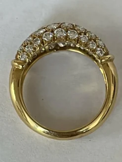Bague Jonc Or Jaune Diamants