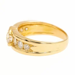 Bague Jonc Or jaune Diamant