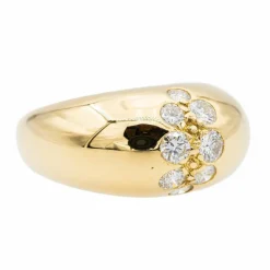 Bague Jonc Or jaune Diamant