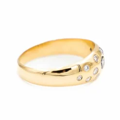 Bague Jonc Or jaune Diamant
