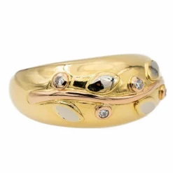 Bague Jonc Or jaune Diamant