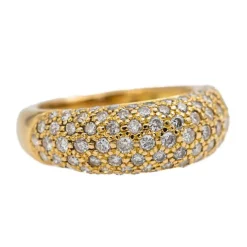 Bague Jonc Or jaune Diamant