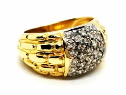 Bague Jonc Or jaune Diamant