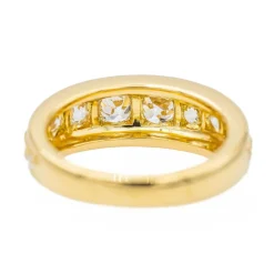 Bague Jonc Or jaune Diamant