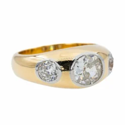 Bague Jonc Or jaune Diamant