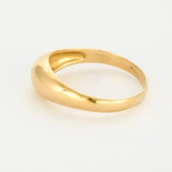 Bague jonc or jaune et diamant