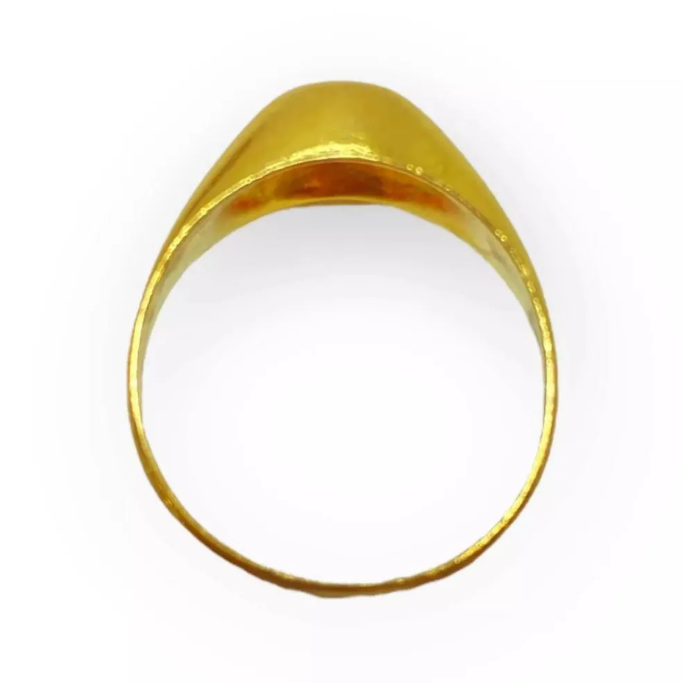 Bague jonc or jaune et diamant