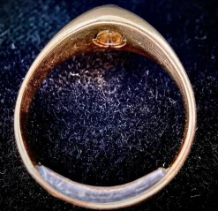 Bague Jonc or jaune et platine