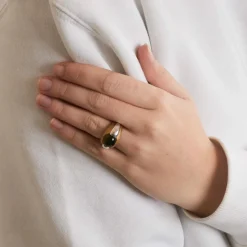 Bague Jonc Or jaune Péridot