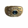 Bague Jonc Or Jaune Saphir Diamants