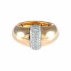 Bague Jonc Or rose Diamants