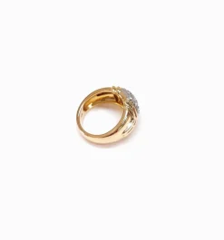Bague jonc pavée diamants