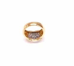 Bague jonc pavée diamants
