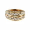 BAGUE JONC PAVEE DE DIAMANTS