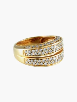 BAGUE JONC PAVEE DE DIAMANTS