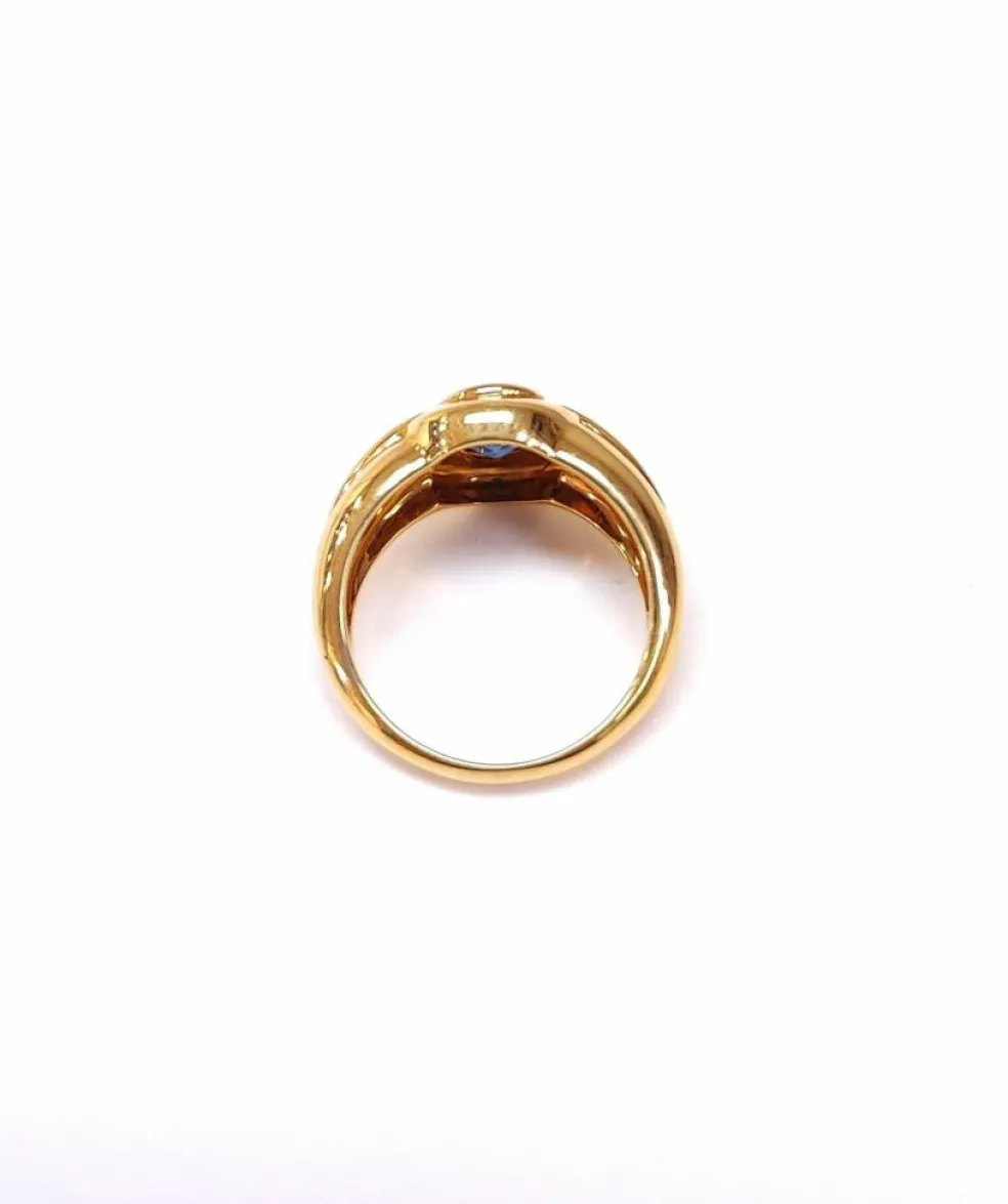 Bague jonc saphir 1.42ct