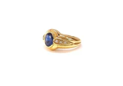 Bague jonc saphir 1.42ct