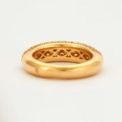 Bague Jonc Saphirs Jaunes