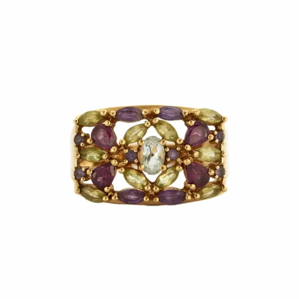 BAGUE "JULIA" PIERRES DE COULEUR
