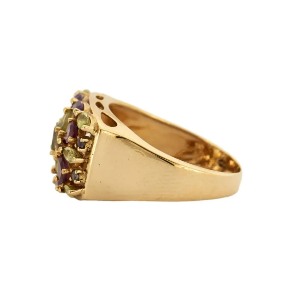 BAGUE "JULIA" PIERRES DE COULEUR