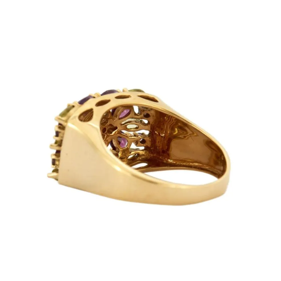 BAGUE "JULIA" PIERRES DE COULEUR