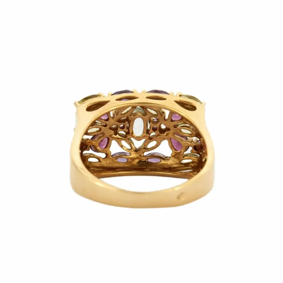 BAGUE "JULIA" PIERRES DE COULEUR