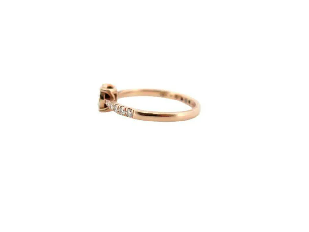bague juliette juju j0303p 6mm en or rose 18k & diamants 0.45ct