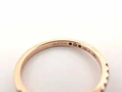 bague juliette juju j0303p 6mm en or rose 18k & diamants 0.45ct