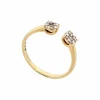 bague juliette juju j0306y 5mm en or jaune 18k & diamants 0.25ct