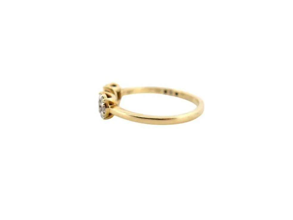 bague juliette juju j0306y 5mm en or jaune 18k & diamants 0.25ct