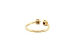 bague juliette juju j0306y 5mm en or jaune 18k & diamants 0.25ct